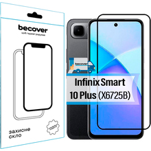 Харьков - Защитное стекло BECOVER для Infinix Smart 10 Plus (X6725B) Black (713726)