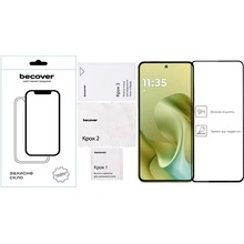 Защитное стекло BECOVER для Motorola Moto G86 Black (713727)