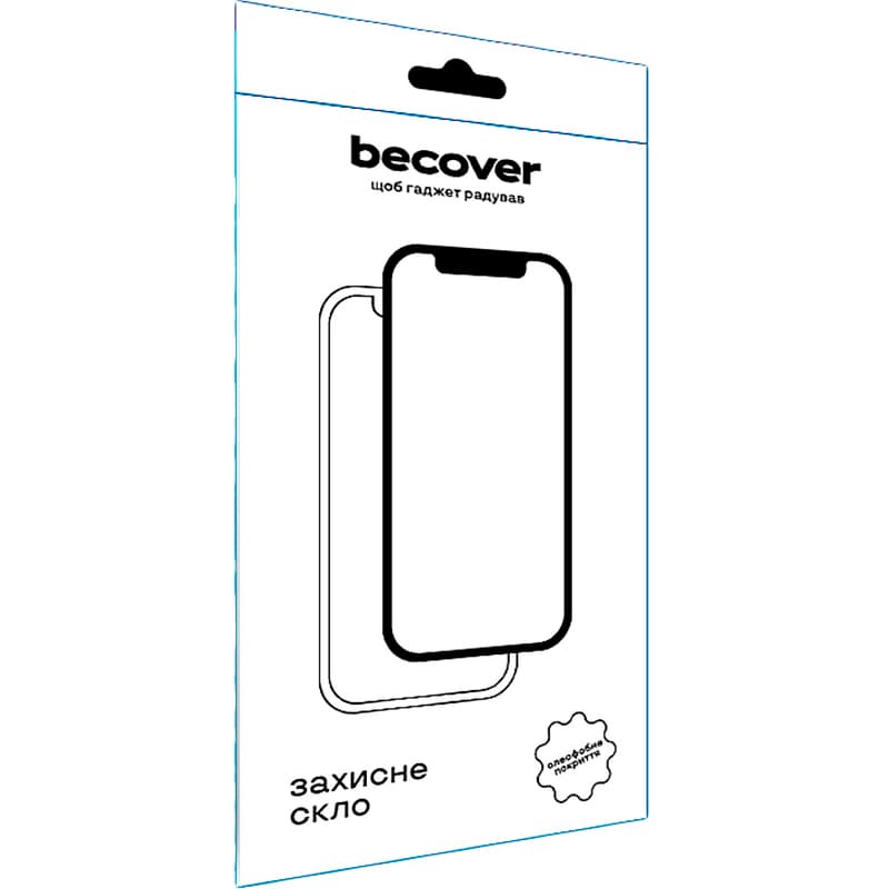 Захисне скло BECOVER для Realme C71 Black (713728) Олеофобне покриття True