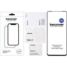 Защитное стекло BECOVER 10D для Nubia V70 Design Black (713556)