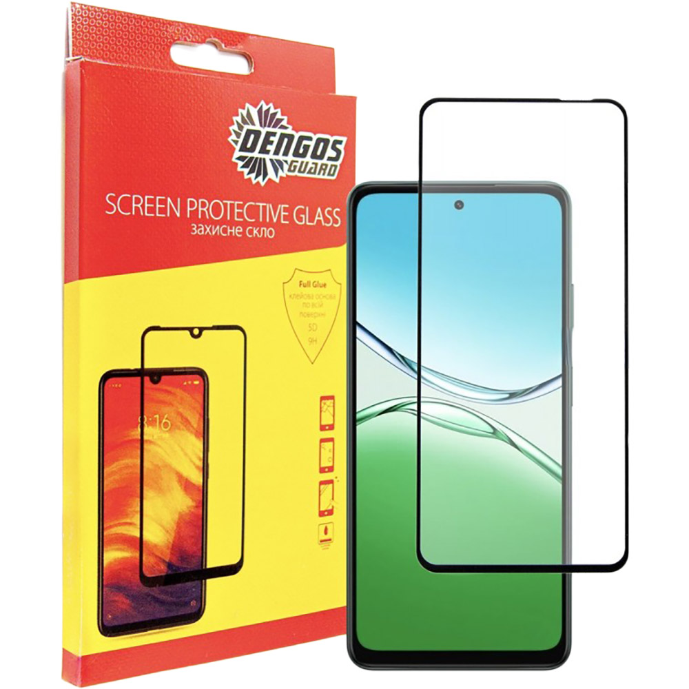 Захисне скло DENGOS для OPPO A5 Full Glue Black (TGFG-402)