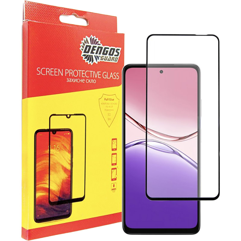 Захисне скло DENGOS для OPPO A5x Full Glue Black (TGFG-403)