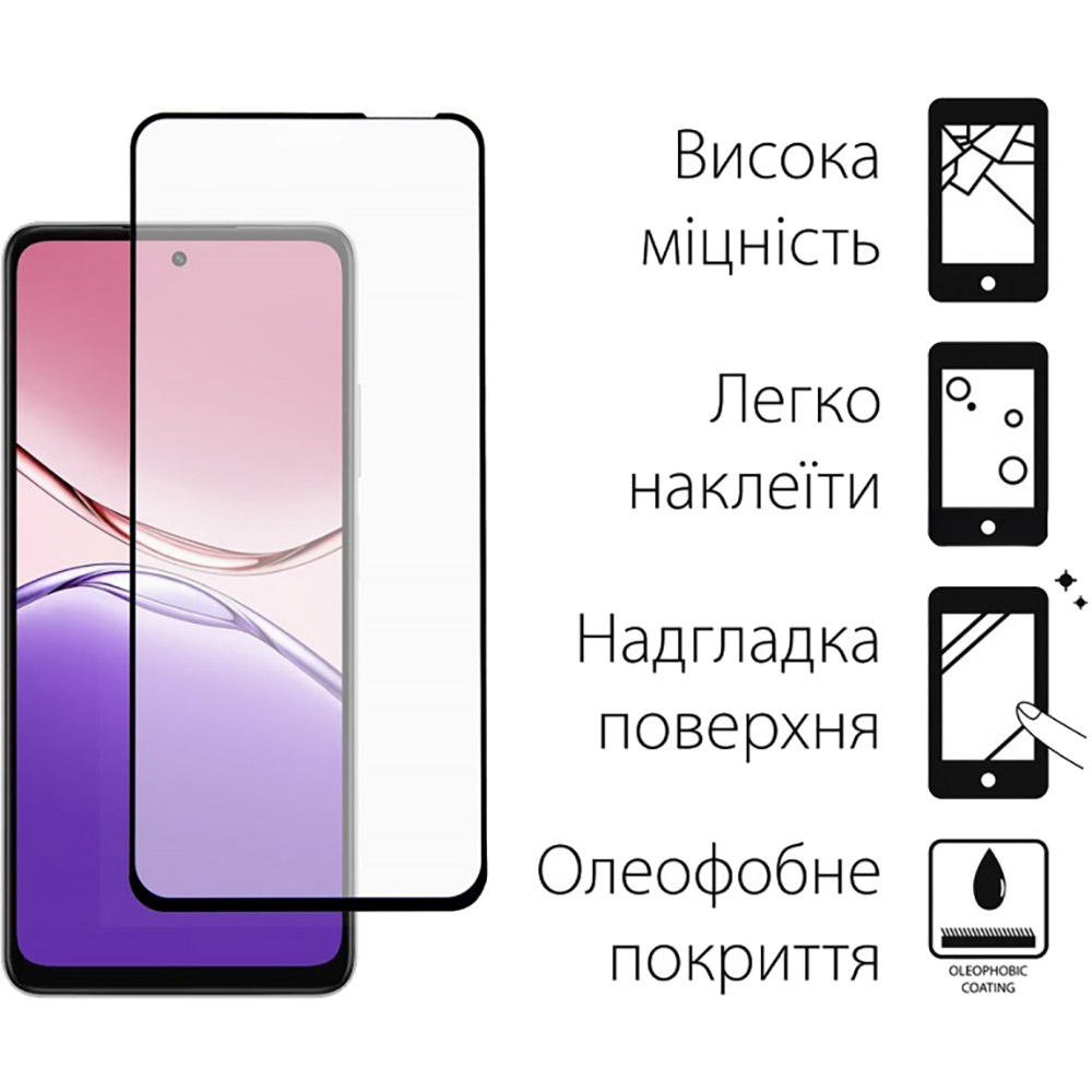 Захисне скло DENGOS для OPPO A5x Full Glue Black (TGFG-403) Сумісність за моделлю OPPO A5x