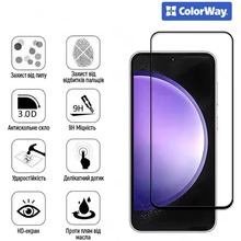 Захисне скло COLORWAY 9H FC Glue для Realme 12 4G Black (CW-GSFGR124G-BK)