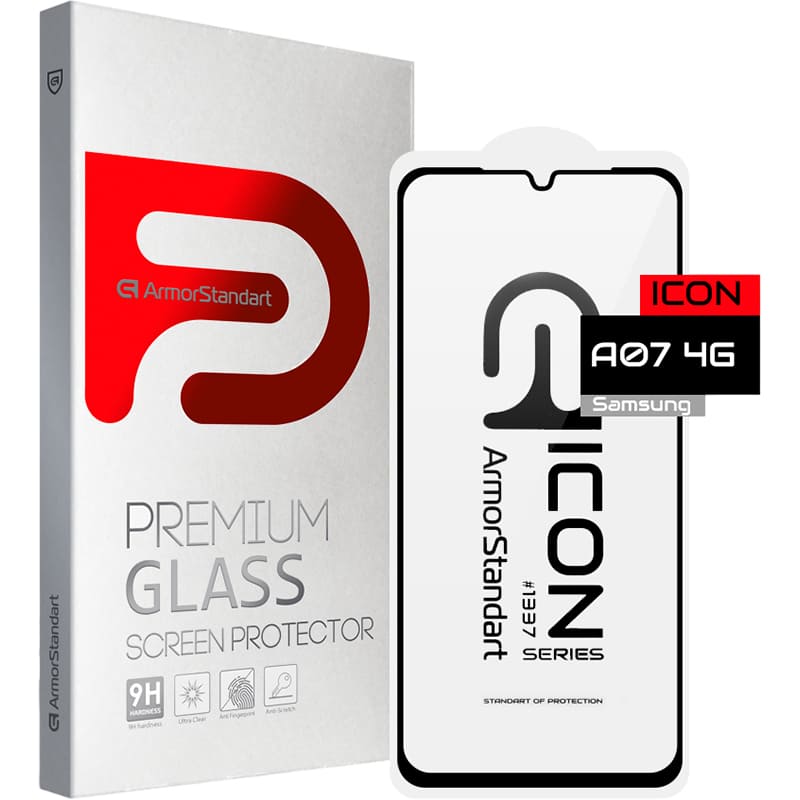 Защитное стекло ARMORSTANDART Icon для Samsung Galaxy A07 4G Black (ARM86508)