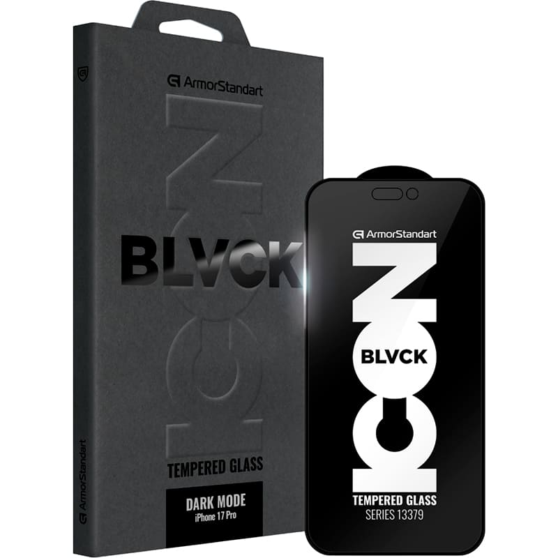 Захисне скло ARMORSTANDART Dark Mode BI для Apple iPhone 17 Pro Black (ARM86629)