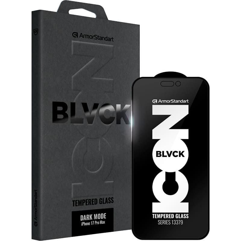 Захисне скло ARMORSTANDART Dark Mode BI для Apple iPhone 17 Pro Max Black (ARM86630)