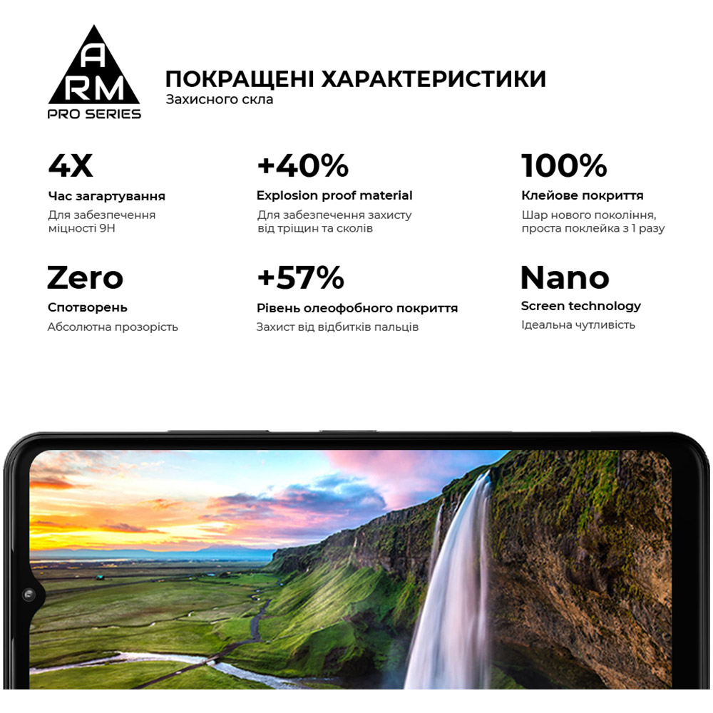 Захисне скло ARMORSTANDART Pro для HMD Arc Black (ARM84068) Колір чорний