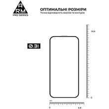 Захисне скло ARMORSTANDART Pro with mesh для Apple iPhone 15 Black (ARM87023)