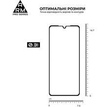 Захисне скло ARMORSTANDART Pro для Xiaomi Poco M7 5G Black (ARM85175)