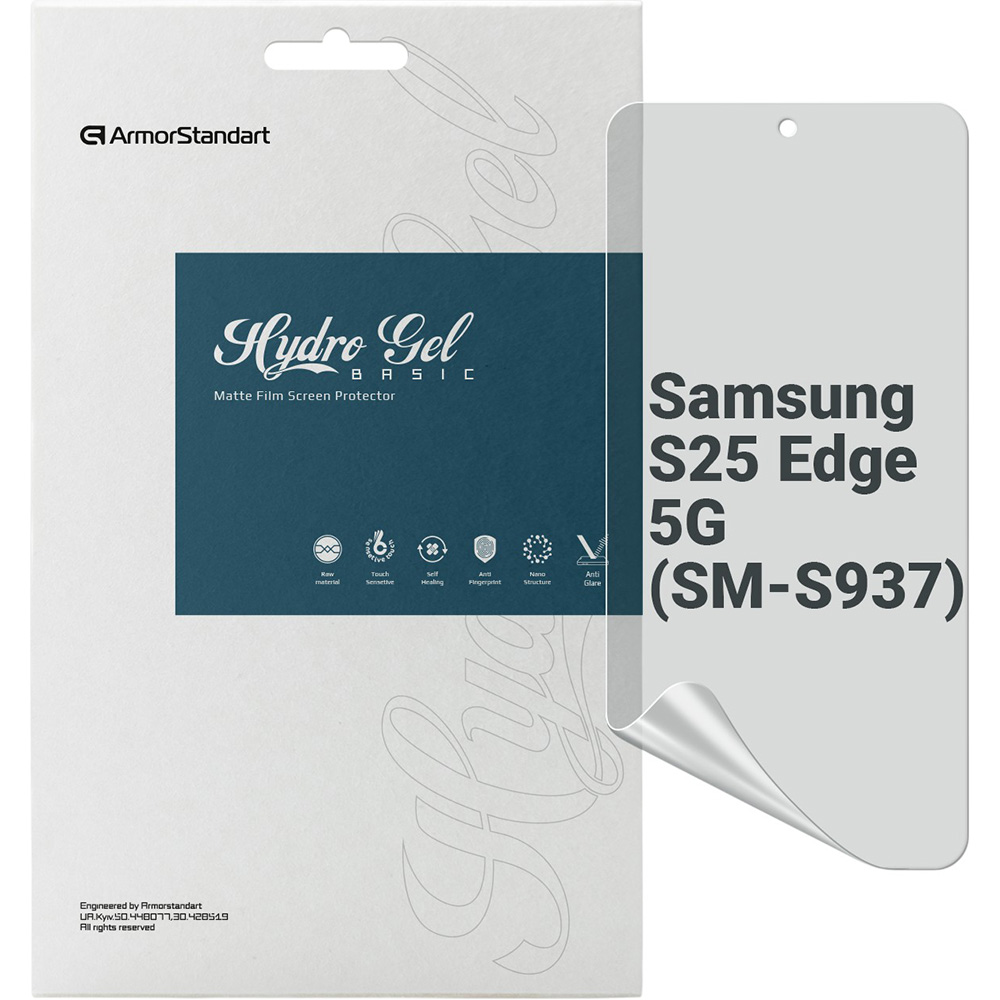 Гідрогелева плівка ARMORSTANDART Matte для Samsung S25 Edge 5G (SM-S937) (ARM83267)