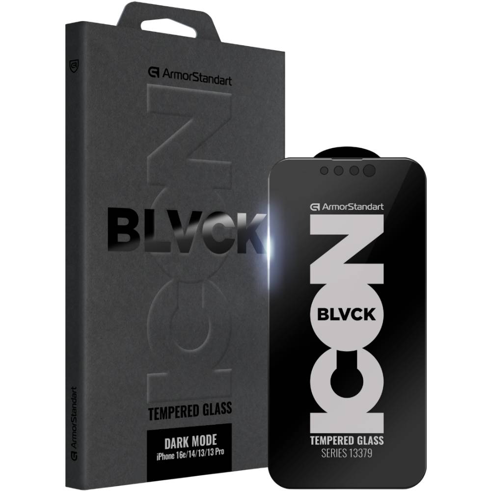 Защитное стекло ARMORSTANDART Dark Mode BI для Apple iPhone 16e/14/13/13 Pro (ARM85814) Защитное стекло ARMORSTANDART Dark Mode BI для Apple iPhone 16e/14/13/13 Pro (ARM85814)