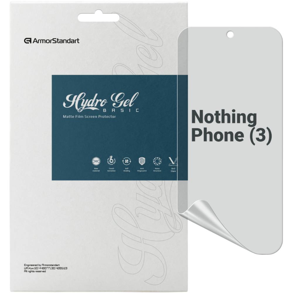 Гідрогелева плівка ARMORSTANDART Matte для Nothing Phone (3) (ARM87831)