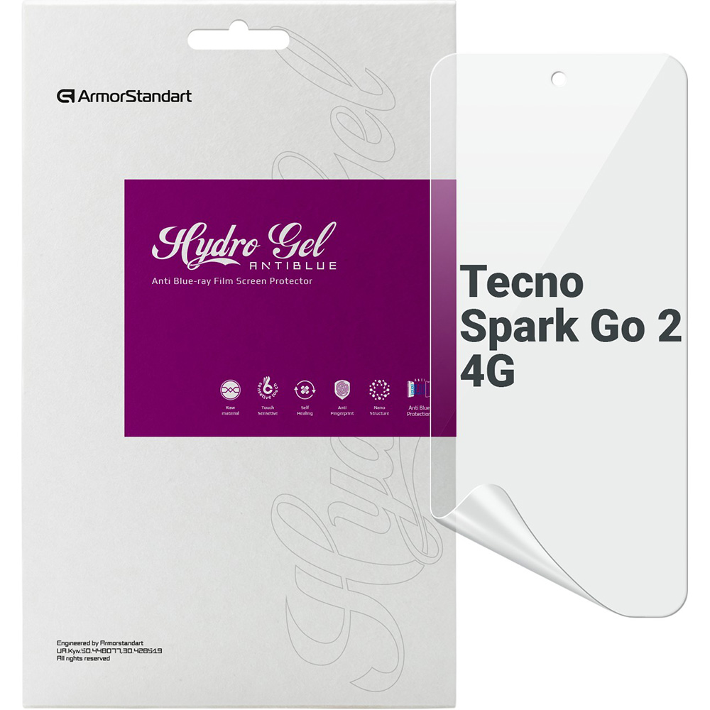 Гидрогелевая пленка ArmorStandart Anti-Blue для Tecno Spark Go 2 4G (ARM87123)