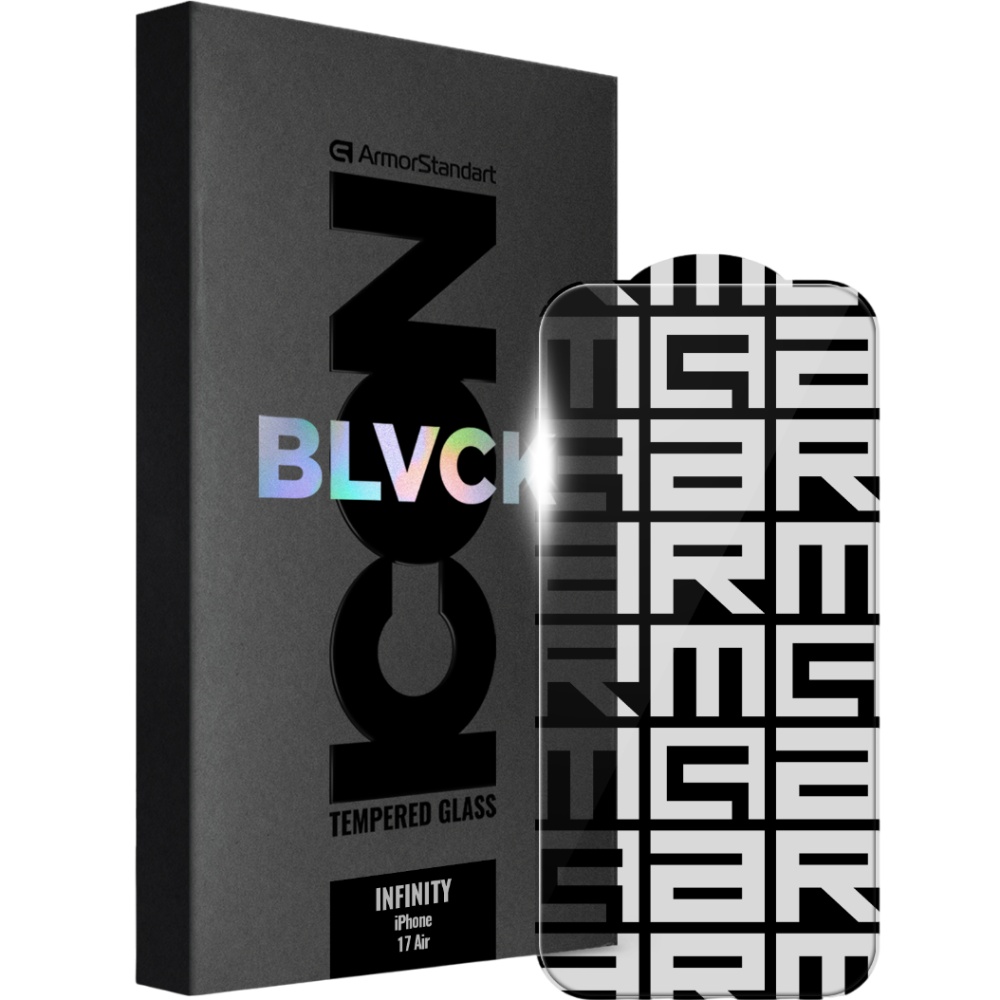Захисне скло ARMORSTANDART Infinity Black Icon 2.75D для Apple iPhone 17 Air (ARM86413)