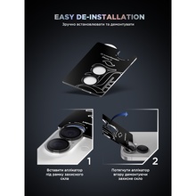 Защитное стекло для камеры ARMORSTANDART Supreme BI для iPhone 17 Black (ARM86442)