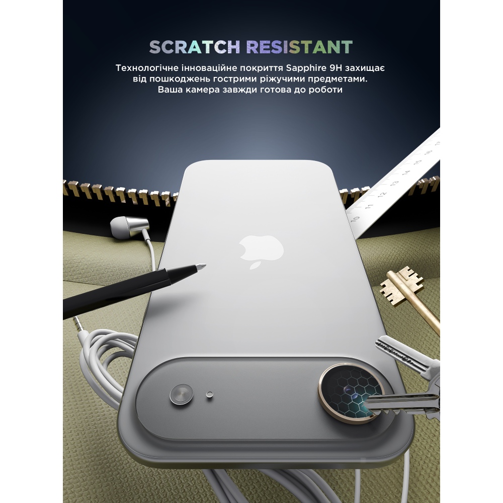 Защитное стекло для камеры ARMORSTANDART Supreme BI для iPhone 17 Air Gold (ARM86450) Цвет золотистый