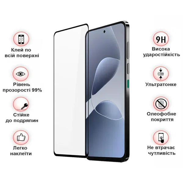 Захисне скло BECOVER для Infinix Hot 60i Black (713730) Тип скло