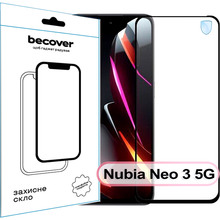 Захисне скло BECOVER для Nubia Neo 3 5G Black (713883)