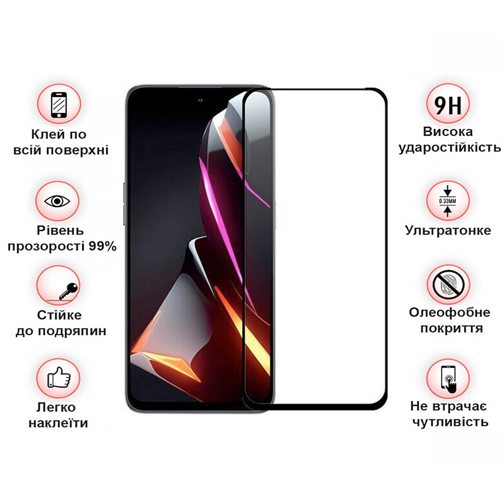 Захисне скло BECOVER для Nubia Neo 3 5G Black (713883) Сумісність за моделлю ZTE Nubia Neo 3 5G