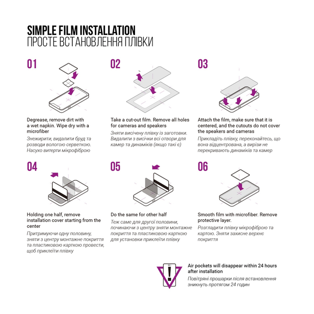 Зовнішній вигляд Гідрогелева плівка ARMORSTANDART Anti-Blue на зовнішній дисплей для Samsung Galaxy Fold 7 (ARM87450)