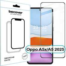 Защитное стекло BECOVER для Oppo A5x / A5 2025 (4G/5G) Black (713931)