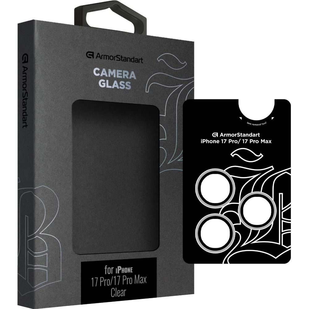 Защитное стекло ARMORSTANDART Supreme BI для камеры iPhone 17 Pro/17 Pro Max Clear (ARM86441)