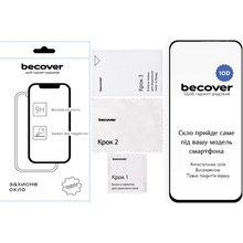 Захисне скло BECOVER 10D для Motorola Moto G06/G06 Power 4G Black (714365)
