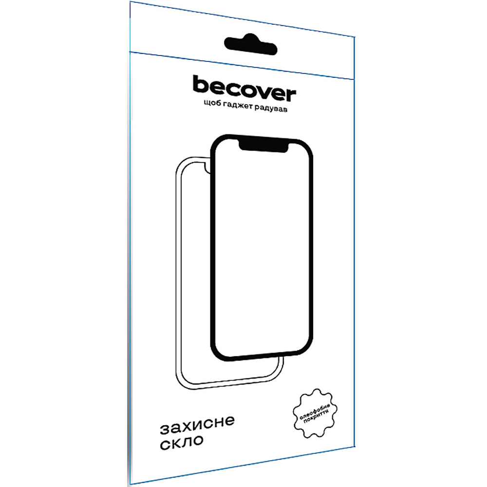 Захисне скло BECOVER 10D для Motorola Moto G06/G06 Power 4G Black (714365)