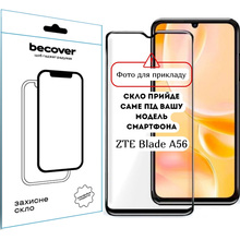 Захисне скло BECOVER 10D для ZTE Blade A56 Black (714376)