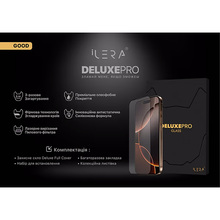Захисне скло ILERA DeLuxe Original Glass для iPhone 16E/14/13/13pro Black (ILDEL16E)