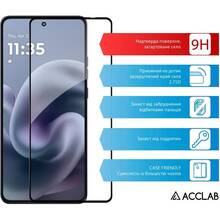 Захисне скло ACCLAB Full Glue ESD для Moto G86 Black (1283126627590)