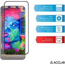 Захисне скло ACCLAB Full Glue ESD для Moto G86 Black (1283126627590)