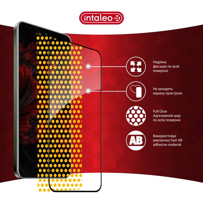 Фото Защитное стекло INTALEO Full Glue ESD для Xiaomi Redmi Note 15 Pro Black (1283126627255)