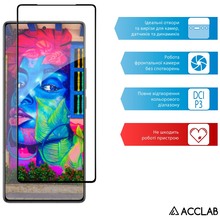Защитное стекло ACCLAB для Infinix Note 50 Pro Full Glue ESD Black (1283126627866)