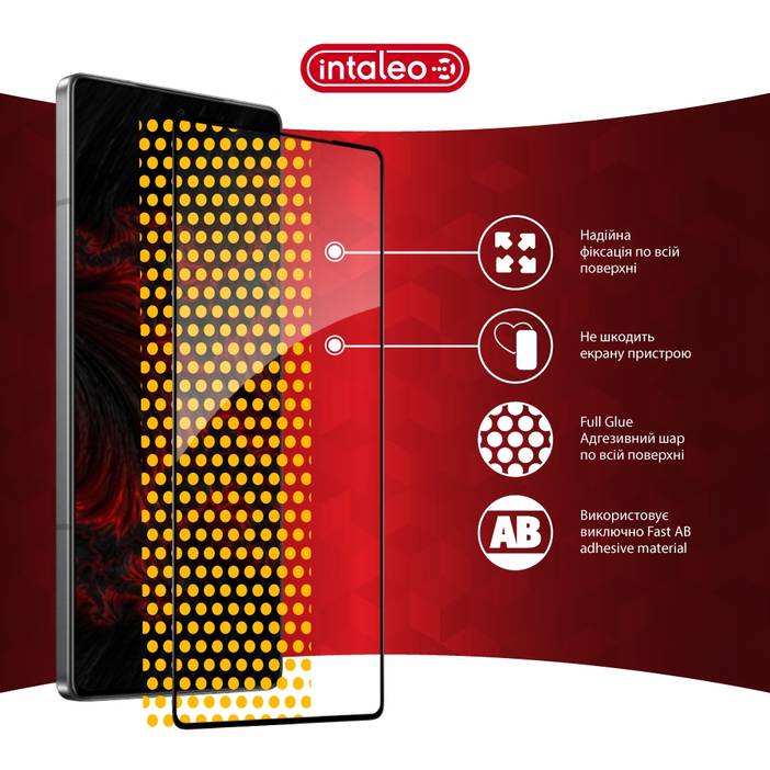 Фото Защитное стекло INTALEO Full Glue ESD для Infinix Note 50 Black (1283126627835)