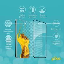Защитное стекло PIKO Full Glue ESD для Xiaomi Redmi Note 15 Pro Black (1283126627279)
