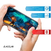 Защитное стекло ACCLAB для Tecno POP 10 Full Glue ESD Black (1283126627958)