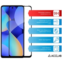 Защитное стекло ACCLAB для Tecno POP 10 Full Glue ESD Black (1283126627958)