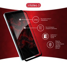 Защитное стекло INTALEO для Tecno POP 10 Full Glue ESD Black (1283126627972)
