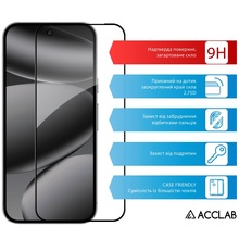 Защитное стекло ACCLAB для Google Pixel 10 Pro XL Full Glue ESD Black (1283126628061)