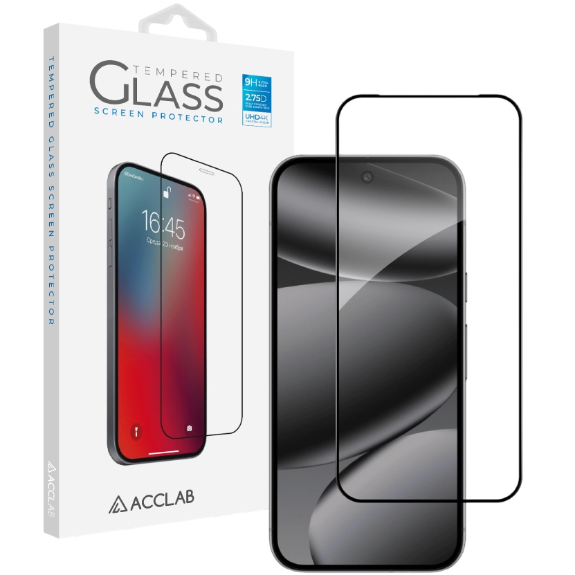 Защитное стекло ACCLAB для Google Pixel 10 Pro XL Full Glue ESD Black (1283126628061) Совместимость по модели  Google Pixel 10 Pro XL