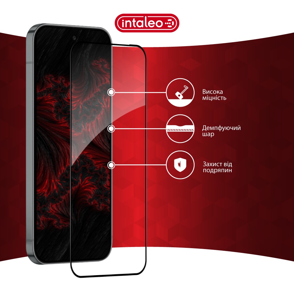Захисне скло INTALEO для Pixel 10 Pro XL 5G Full Glue ESD Black (1283126628085) Покриття глянець