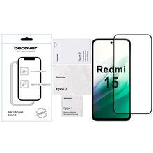 Защитное стекло BECOVER для Xiaomi Redmi 15 Black (713905)