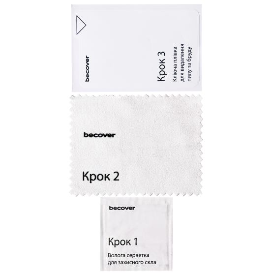 Защитное стекло BECOVER для ZTE Blade A36 Black (714373) Олеофобное покрытие True