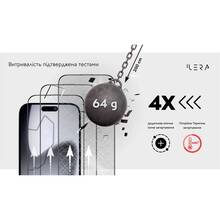 Защитное стекло ILERA Sapphire Ultra Glass 2.0 For iPhone 17 Black (ILSPDLPL17)