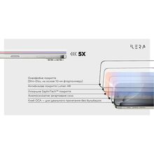 Защитное стекло ILERA Sapphire Ultra Glass 2.0 For iPhone 17 Pro Black (ILSPDLPL17PR)