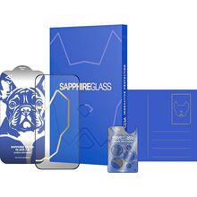 Защитное стекло ILERA Sapphire Ultra Glass 2.0 For iPhone 17 Pro Black (ILSPDLPL17PR)