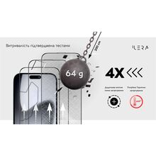 Защитное стекло ILERA DeLuxe Original Glass 2.0 For iPhone 17 Pro Black (ILFCDL17PR)