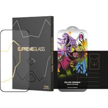 Защитное стекло ILERA DeLuxe Original Glass 2.0 For iPhone 17 Pro Max Black (ILFCDL17PRMX)